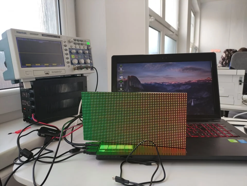 HUB75 LED panel output