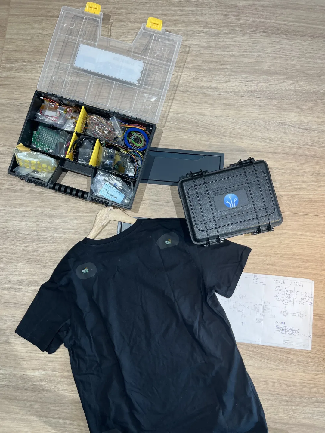 Sensor-embedded smart T-shirt with textile-integrated electronics